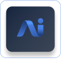 ai logo square border