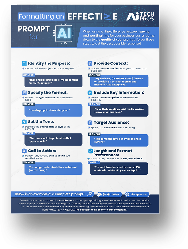 prompt ai formating mockup